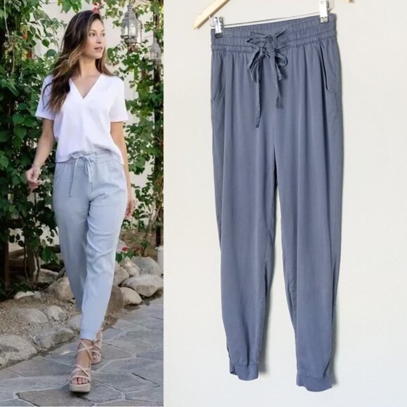 Travis Mathew Sunny Outlook Jogger Pants in Folkstone Blue Size S $140 Tencel - Picture 12 of 13
